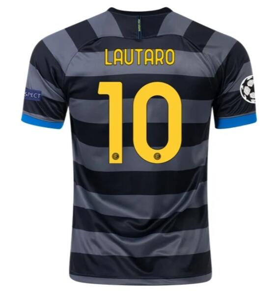 Inter Milan Football Kit Third Soccer Jersey LAUTARO MARTÍNEZ #10 2020/21